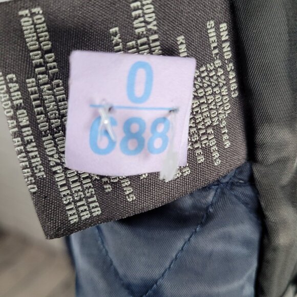 Dockers Black Wool Blend Insulated Hooded Knit Collar Toggle Zip Coat Medium M - Picture 13 of 15